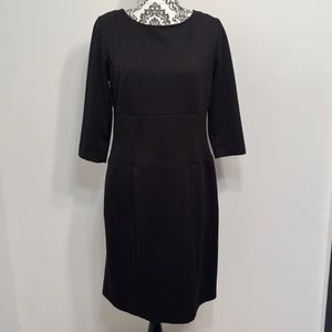 Roam new york women’s black unlined 3/4 sleeve dress size medium.